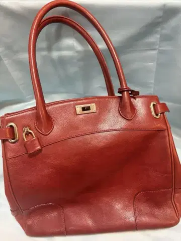 가죽 레드 핸드백