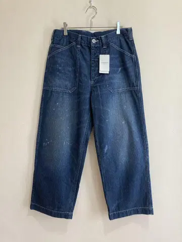 미사용 2025SS 10OZ 워크 팬츠 데님