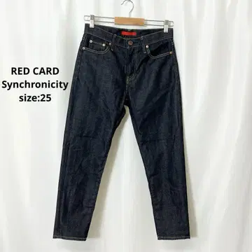 새상품급 RED CARD Synchronicity 25 보이프렌드 데님