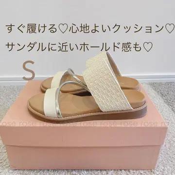 샌들 슬리퍼 S 화이트 뮬