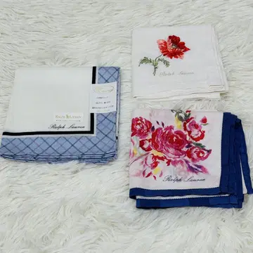 RALPH LAUREN 손수건 2장, 대형 손수건 1장 576