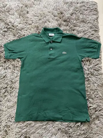 LACOSTE 그린 피케 셔츠 사이즈 2 일본제 라코스테