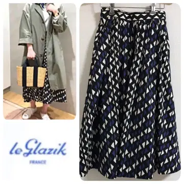 LE GLAZIK 르 글라직 플레어 스커트 바틱 사이즈 36