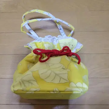 꽃무늬 기모노 가방 (옐로우 컬러)