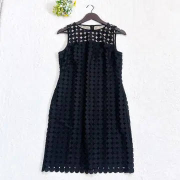 새상품 로렌 랄프 로렌 서클 레이스 타이트 원피스 무릎 기장 블랙 XL
