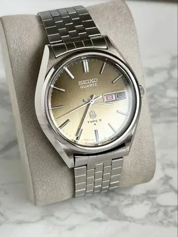 SEIKO TYPE 2 쿼츠 손목시계 작동품 빈티지