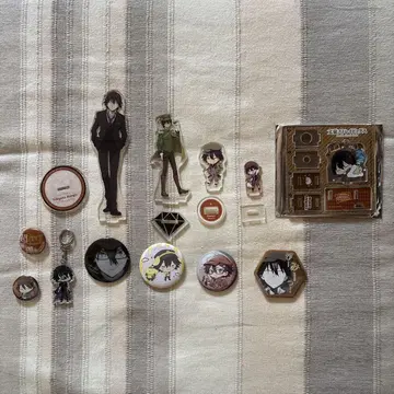 문호 스트레이독스 에도가와 란포 캔뱃지 아크릴 스탠드 묶음 판매