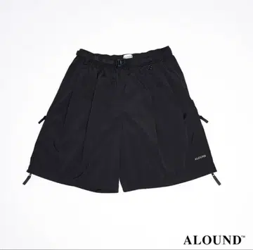 ALOUND TWOTUCK BELTED NYLON SHORTS S 사이즈