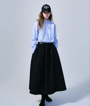마르디메크르디 VOLUME MAXI SKIRT CRAPE