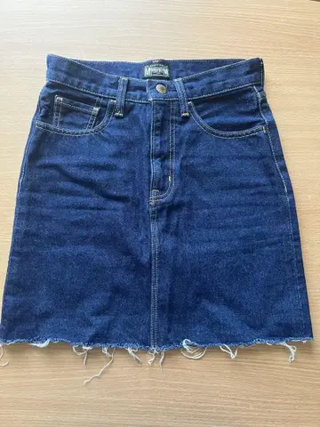 MOUSSY VINTAGE 다크 블루 타이트 스커트