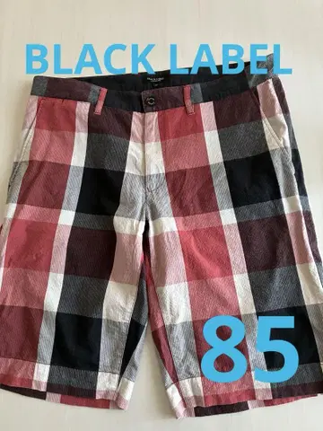 BLACK LABEL 체크 무늬 숏 팬츠 L