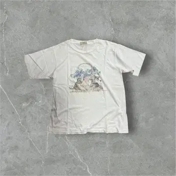 1980년대 고양이 프린트 티셔츠