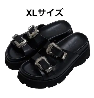 메디 웨스턴 버클 샌들
