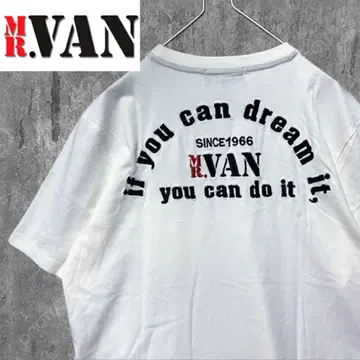 VAN JAC MR.VAN 자수 빅 로고 반팔 티셔츠