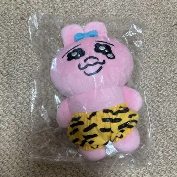 빤쮸토끼 호랑이 무늬 팬츠 봉제 인형 마스코트 키링