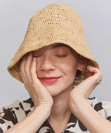 뷰티 & 유스 유나이티드 애로우즈 라피아 볼러 햇