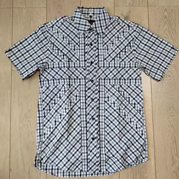 새상품급 BenSherman 벤샤먼 체크 반팔 셔츠 M