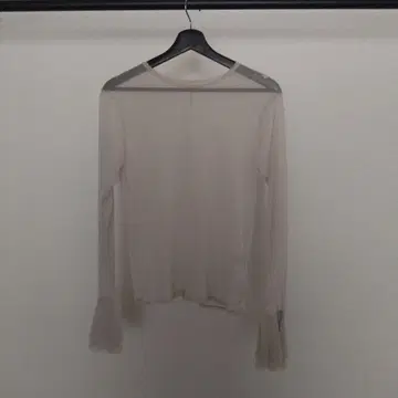 슬로프 이에나 시스루 얇은 베이지 긴팔 상의