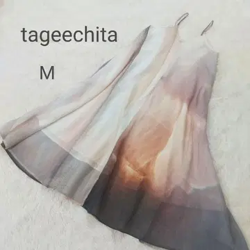 tageechita 타지치타 워터 컬러 디자인 원피스 M