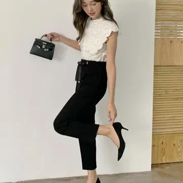 birthdaybash 벌스데이 바쉬 캐시 팬츠 S 블랙