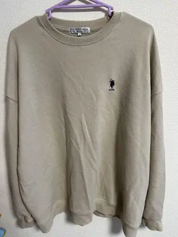 U.S. POLO ASSN. 베이지 맨투맨 L 사이즈