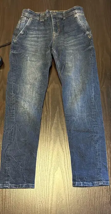 ZARA MAN 다크 블루 슬림 핏 데님