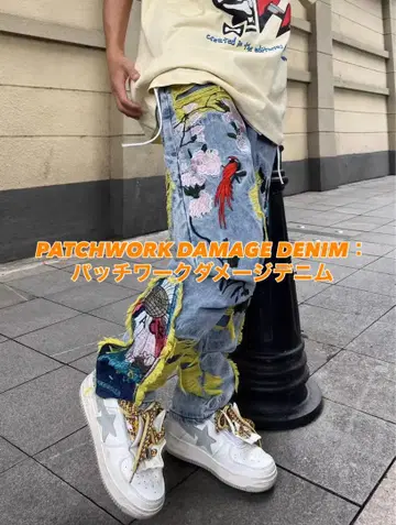 PATCHWORK DAMAGE DENIM 패치워크 데미지 데님