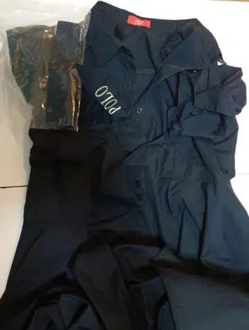 dazzlin POLO 콜라보 헤미 레이어드 셔츠 원피스 M 사이즈