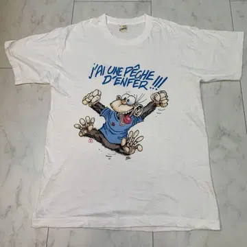 80s 싱글 스티치 몽키 스크린 스타즈 티셔츠