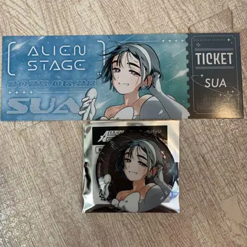 ALIEN STAGE SUA 티켓 & 캔뱃지 세트