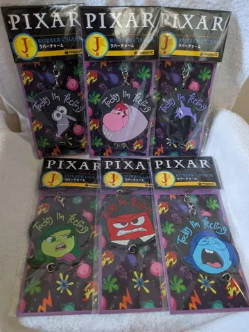 PIXAR Happy 복권 인사이드 헤드 러버 참 6개 세트