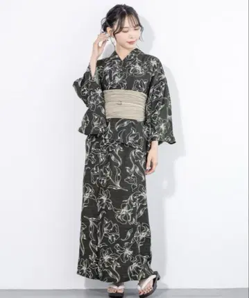 SOUBIEN 투피스 세퍼레이트 원피스 유카타