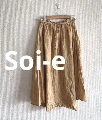 Soi-e 소이 사루엘 린넨 팬츠 린넨 100% 개성 넘치는 내추럴