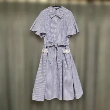 TO BE CHIC 플레어 슬리브 셔츠 원피스