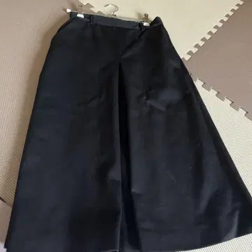 블랙 면 스커트