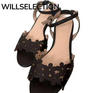 WILLSELECTION PVC 플라워 벨트 샌들 M