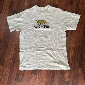 WARE HOUSE 표범 프린트 티셔츠 L 사이즈