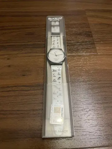 Swatch 스와치 화이트 아테네 올림픽 쿼츠 손목시계