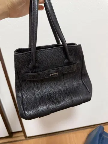 Les sacs Adam 블랙 가죽 핸드백