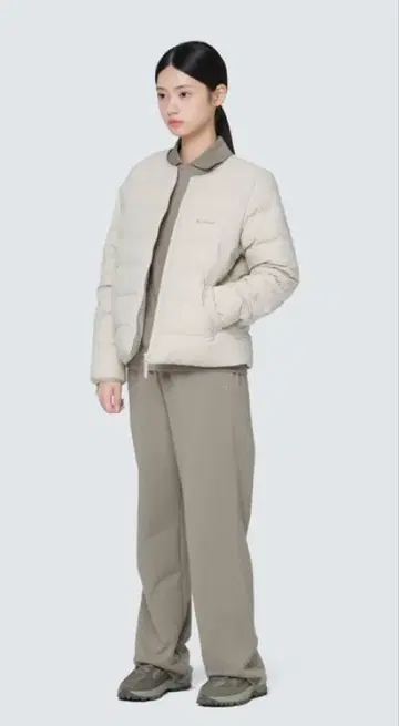 snowpeak 한국 다운 자켓 아이보리 S
