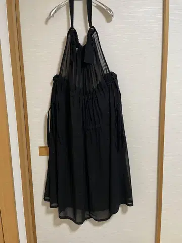쉬폰 블랙 원피스 리본 포함