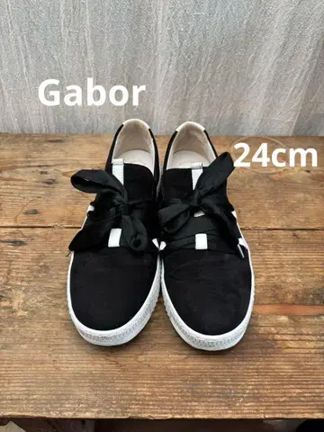 가보르 Gabor 2way 가죽 스니커즈 와이드 슈레이스 24cm