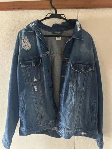 BROWNY VINTAGE 데미지 데님 자켓 L 사이즈