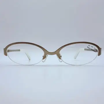 Kazuo Kawasaki 안경 프레임 하프 림 매트 실버 일본제