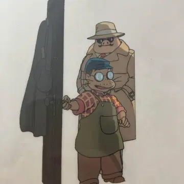 붉은 돼지 애니메이션 셀화 스튜디오 지브리