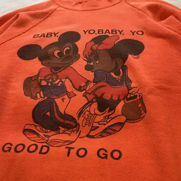 미키 & 미니 부츠 맨투맨 M 사이즈 Mickey & Minnie