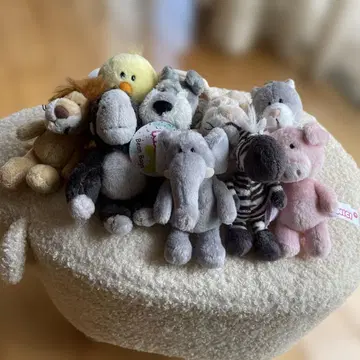 nici 봉제 인형 세트 동물 캐릭터 9종