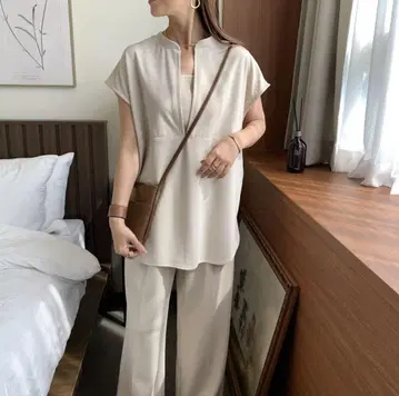 BLATE 턱 와이드 팬츠