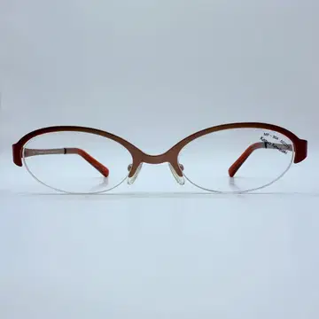 Kazuo Kawasaki 안경 프레임 하프 림 매트 레드 일본제