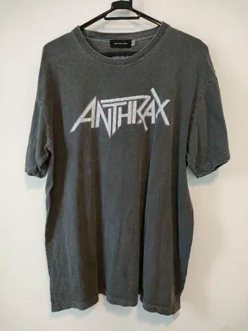 ANTHRAX 그레이 티셔츠